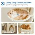 thumbnail image 4 of MWPO 70.1-in Cat Tree for Large Cat Tower with 3 Condos, 2 Perches and Stratching Post, Beige, 4 of 8