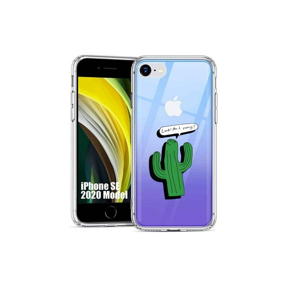 TalkingCase Slim Phone Case Cover Compatible for Apple iPhone SE 2022/3rd/2020/8/7, Strong Cactus Print, USA