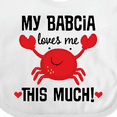 thumbnail image 4 of Inktastic My Babcia Loves Me Grandson Boys or Girls Baby Bib, 4 of 4