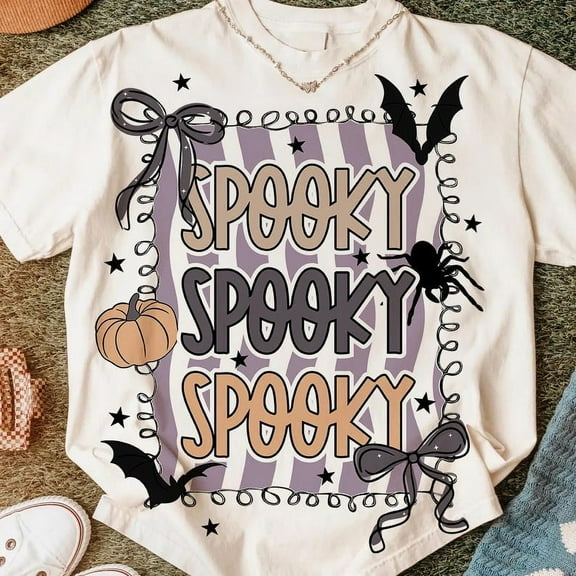 Halloween Preppy Shirt, Retro Halloween Shirt, Halloween Sublimation Shirt, Pumpkin Shirt, Halloween Fall Shirt