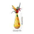 thumbnail image 3 of Wooden Cat Toy — Cat-Free Self-Righting Wobble Tumbler, Silent Interactive Self-Play for Indoor Cats, No Batteries Required Yellow, Feathered, 3 of 6