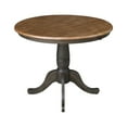 thumbnail image 6 of International Concepts 36" Round Solid Wood Gray Table With 2 Emily Chairs, 6 of 7