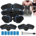 thumbnail image 2 of Ems muscle stimulator abs trainer abdominal muscle toner workout equipment men women, 2 of 4