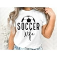 thumbnail image 2 of Soccer Wife Mom Player Coach Game Day Gift Girlfriend Women T-Shirt Soccer Mom Wife Girls Birthday Holiday Presents Tshirt, 2 of 9