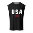thumbnail image 4 of ZRBYWB Summer Tank Top Mens Summer Simple Fashion Independence Day Printed Top With Shoulder Expansion Sleeveless Top Funny Beach Vacation, 4 of 4