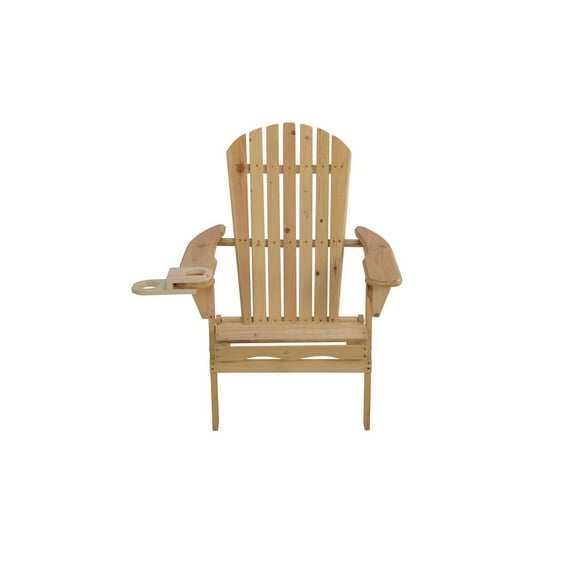 Jiallo Foldable Adirondack Chair With Cup Holder