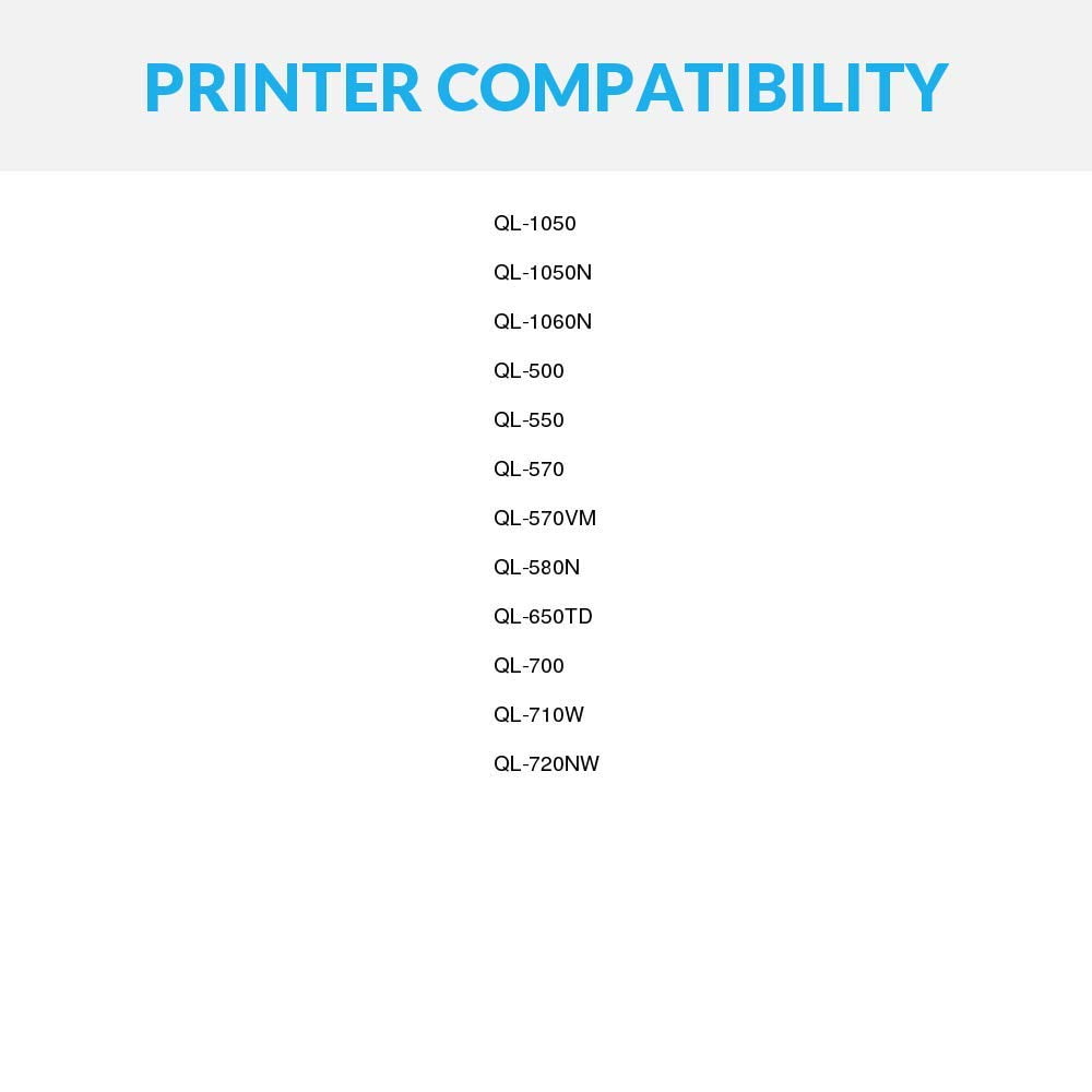 Speedy Inks Compatible Paper Tape 3-Pack For Brother Label Makers - 1.1 Inch X 100 Ft, White