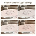 thumbnail image 7 of ODIKA 8'x10' Washable Area Rug Durable, Non-Slip Pink Centered Rosebud Clusters Dainty Petals Looping Shack for Living Room, Under Sectional, Family, 7 of 7
