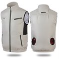 thumbnail image 2 of Naiovety Seco y protegido en cualquier clima con la innovadora chaqueta con aire acondicionado Fan Vest Escalada negro XL, 2 of 6