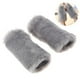 thumbnail image 4 of par de guantes sin dedos de imitación de piel de conejo, suaves y afelpados, para mujeres y niñas (patrón de longitud media, gris), 4 of 7
