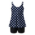 thumbnail image 3 of Tankini Swimsuits for Women Two Piece Print Tank Top With Boyshorts Tummy Control Swimming Bathing Suits, 3 of 5