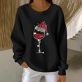 thumbnail image 2 of RXMEKW Chandail pour Femmes à Manches Longues à Col Rond, Blouse Décontractée en Polyester avec Imprimé de Noël pour Fêtes des Fêtes et Usage Quotidien, 2 of 4