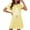 001 Yellow, variant on Generic Nightgowns for Women Soft Cotton Short Sleeve Night Shirts Womens Print Sleep Shirts Sleepwear