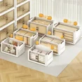 thumbnail image 5 of Kit de contenedores de almacenamiento de gabinete portátil plegable, caja organizadora apilable con ruedas giratorias, almacenamiento de juguetes plegable con doble, 5 of 5