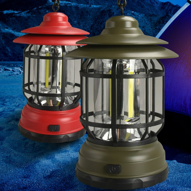 Vintage Rechargeable Camping Lantern, Dimmable Led, Battery Powered Lanterns,  Waterproof Led Retro Lights For Camping, Power Outages, Hurricane, Home  Decor - Temu Saudi Arabia