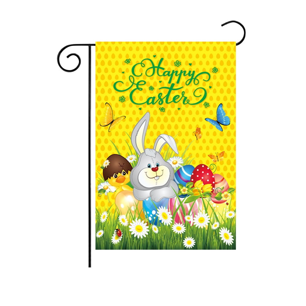 easter garden flag double sided easter flags for outdoors - Walmart.com