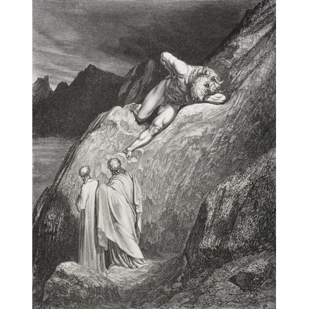 Teen Pics Engraving By Gustave Dore 1832-1883 French Artist And Illustrator For Inferno By Dante Alighieri Canto Xii Lines 11 To 14 Canvas Art - Ken Welsh Design Pics (13 x 16) ()