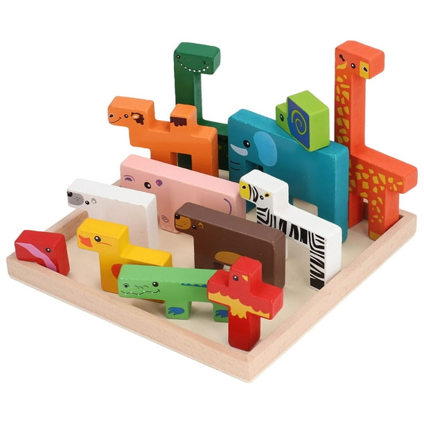 Jouet De Bloc De Construction, Intéressant Coin éducatif En Hêtre 3D Jouet  De Puzzle Pour Bébé Pour 3 Ans Au-dessus 