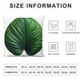 thumbnail image 5 of COMIO Green Palm Leaf Pillow Covers Decorative Tropical Jungle Banana Leaves Throw Pillow Covers Square Cushion Cover for Home Sofa Couch, 5 of 5