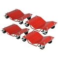 thumbnail image 1 of Chariot de Voiture en Fer Robuste avec Roues, Frein pour Déménagement, Réparation de Voiture, 1 of 5
