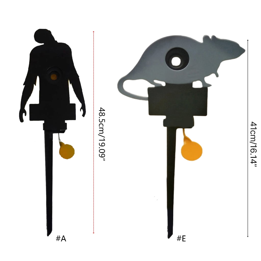 ZPAQI Metal Resetting Targets Lawn Stake Air Rifles Practice Targets Adjustable