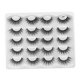 thumbnail image 2 of Pestañas postizas Nikou realistas suaves esponjosas 3D largas 10 pares, 2 of 12