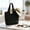 Style A: Black, variant on Under $15 Straw Beach Bags for Women, Woven Straw Tote Bags Large Beach Bag, Weaving Swim Shopping Travel Bag Waterproof