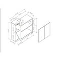 thumbnail image 2 of Solid Oak Wine Display Cabinet for Home Bar/Restaurant (Natural Oak Finish)​​, 2 of 5