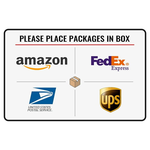 Bestylez Please Place Packages In Box Delivery Sign For Outdoor Use 12 X 8 Inch (025)