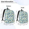 thumbnail image 3 of KLL Floral In Blue Print Travel Laptop Backpack - College Backpack Business Work Bag Nurse Bag Casual Daypack for Weekender Business Hiking -Small, 3 of 6