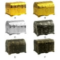 thumbnail image 4 of thinsony Pirate Treasure Chest Plastic Smooth Convenient Storage Treasures Box Pretend Toys Cosplay Themed Birthday Decor Silver 1, 4 of 7
