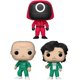 thumbnail image 1 of Funko Pop! Television: Squid Game Collectors Set - Netflix 3 Figure Set Includes: Player 456, Player 001, and Masked Worker Funko -, 1 of 5
