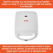 IMUSA 4 Slot Electric Arepa Maker, White