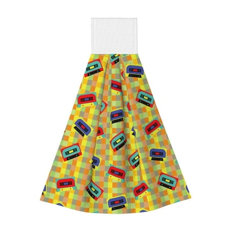 

Coaee 90s Audio Tape for Fast Absorbent Hanging Towels with Velcro for Kitchen Bathroom Laundryroom