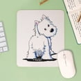 thumbnail image 3 of CafePress - Kiniart Fluffybutt Westie Mousepad - Non-slip Rubber Mousepad, Gaming Mouse Pad, 3 of 5
