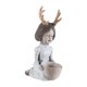 thumbnail image 1 of Estatua de niña, linda escultura de cuernos, personajes creativos, macetas, contenedores, jarrón Blanco, 1 of 9