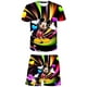 thumbnail image 1 of Conjuntos de ropa de Mickey para niñas de 1 a 14 años, camisetas de manga corta de verano + pantalones cortos de cintura elástica para niños, traje de ocio de dibujos animados de Disney 5T Gao Jinjia LED, 1 of 2