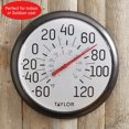 Taylor Big and Bold Wall Thermometer, Indoor Outdoor Thermometer, Easy
