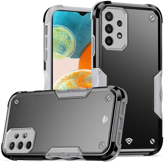 For Samsung Galaxy A23 5G Premium Tough Shockproof Hybrid Heavy Duty 2in1 TPU Bumper Rugged Rubber Armor Cover ,Xpm Phone Case [ Black / Gray ]
