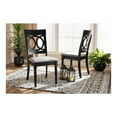 thumbnail image 2 of Baxton Studio Grey Upholstered and Brown Finished Wood 2-Piece Dining Chair Set, 2 of 17
