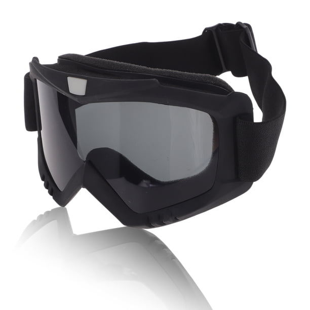 Gafas de sol para motocicleta 1Pc Unique Bargains con lentes gris oscuro y marco negro
