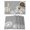 Light Gray White, variant on Dandelion Placemats Set of 6, Black White Modern Country Rustic Plants Placemats for Dining Table, Place Mats for Kitchen Tabletop, Waterproof Wipeable Dining Table Mats Set
