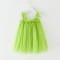 thumbnail image 2 of Fsqjgq Baby Girl Clothes Girls Easter Dress Boho Girls Summer Clothes Green Toddler Girls Sleeveless Tulle Holiday Party Dress Dance Party Princess Dresses Clothes 110, 2 of 5