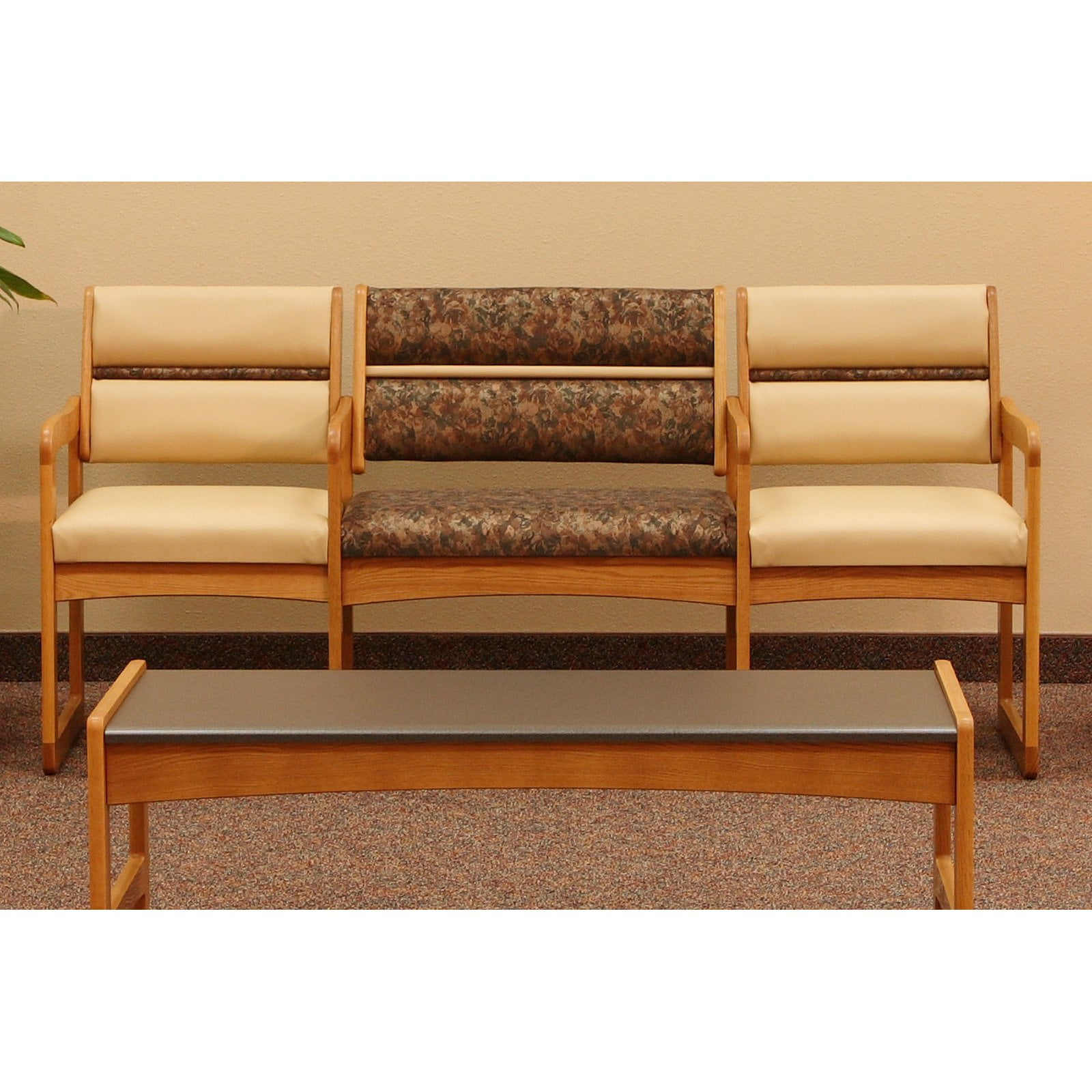 Wooden Mallet Dwba1 3 Solid Oak Sled Base Seat Bariatric Chair Wooden Mallet Dwba1 3 Solid Oak Sled Base Seat Bariatric Chair With Center Arms Com