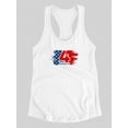 thumbnail image 3 of Usa Flag July 4Th Racerback Tank Women -Image by Shutterstock, Female XX-Large, 3 of 4