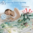 thumbnail image 3 of Eucalyptus Cooling Blanket, Lightweight Breathable Summer Throw Blanket with Double Sided Cold Effect,Leaf Branch Nature Fruit Spring Summer Picnic Beach Blankets Bed Sheet for Hot Sleepers 60"x80", 3 of 8
