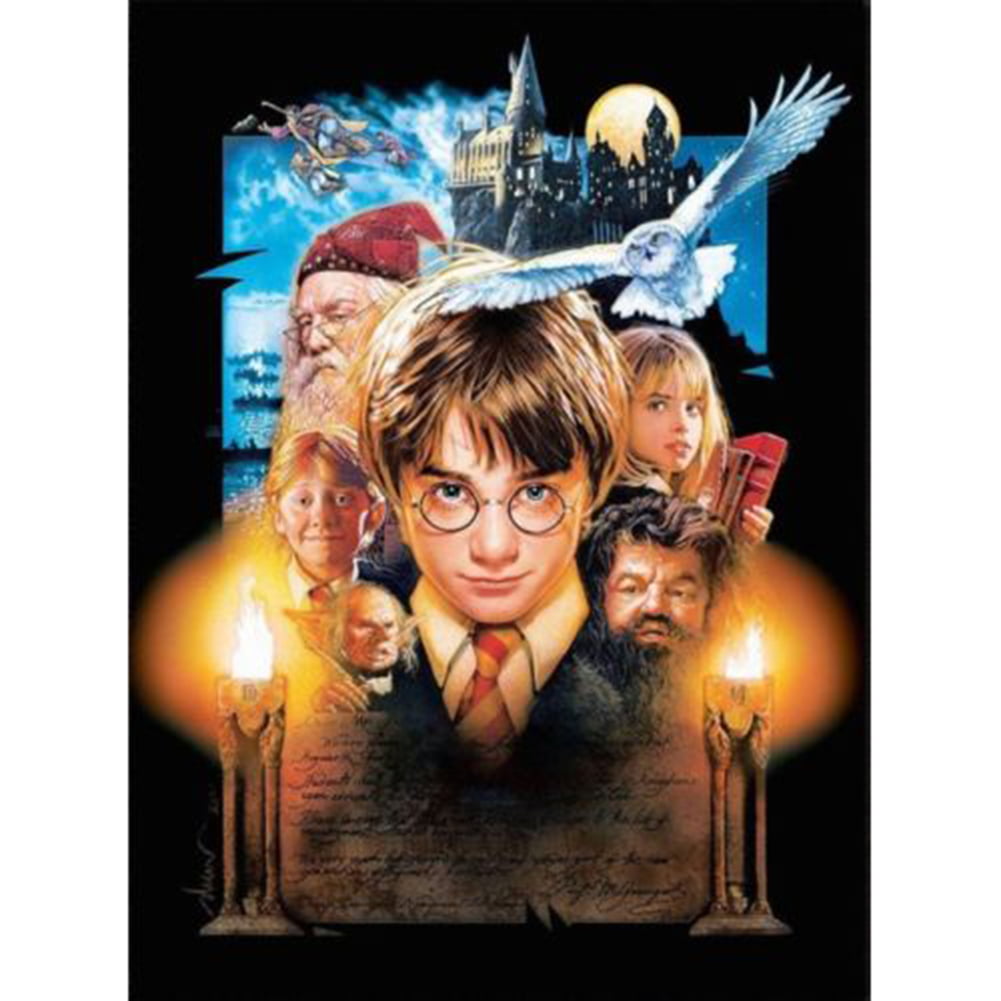 Diamond Painting 2 Pack,DIY 5D Diamond Painting Kits for Adults Harry Magic Potter,Diamond Art Painting Round Full Drill for Gift,Wall Decor 12x16 Inch 
