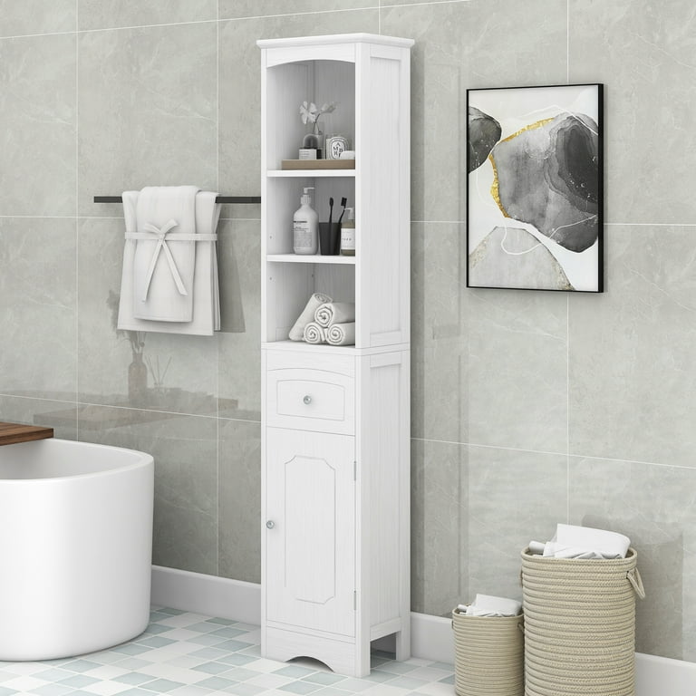 Corner bathroom storage tower deals