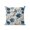 Indigo,Tan,Cream, variant on Outdoor Pillows Waterproof, Purple Florals Bedding Throw Pillows with Insert for Couch Sofa Bed, Farmhouse Botanical Peonies Vintage Leaves 12x20 Inch Pillowcases Decorative Patio Pillow Set of 1