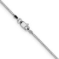 thumbnail image 4 of Auriga 10K White Gold 1.05 mm Box Chain Necklace for Women 22", 4 of 6